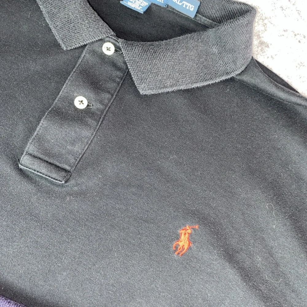 Ralph Lauren Polo Shirt Men XXL Black/Navy Pullover Set Rugby Red/Yellow Pony